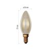 EMOS Z53012, LED izzó Vintage gyertya / E14 / 2,5 W (20 W) / 225 lm / Meleg fehér