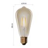 EMOS Z57032, LED izzó Vintage ST64 / E27 / 4,5 W (40 W) / 420 lm / Meleg fehér