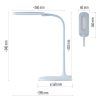 EMOS Z7602BL, Stella LED asztali lámpa, kék