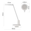 EMOS Z7620W, Wesley LED asztali lámpa, fehér