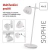 EMOS Z7635W, EMOS Sophie LED asztali lámpa, újratölthető, fehér