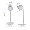EMOS Z7636W, EMOS Abbie LED asztali lámpa, újratölthető, fehér