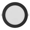 EMOS ZD1333, LED süllyesztett lámpatest NEXXO, kerek, fekete, 12W, CCT