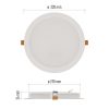 EMOS ZD1452, LED süllyesztett lámpatest RUBIC, kerek, fehér, 24W, természetes fehér