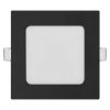 EMOS ZD2323, LED süllyesztett lámpatest NEXXO, négyzet, fekete, 7W, CCT