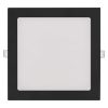EMOS ZD2343, LED süllyesztett lámpatest NEXXO, négyzet, fekete, 18W, CCT