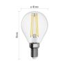 EMOS ZF1241, LED izzó Filament Mini Globe / E14 / 6 W (60 W) / 810 lm / természetes fehér