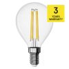 EMOS ZF1D03, LED izzó Filament Mini Globe / E14 / 1,8 W (25 W) / 250 lm / Természetes fehér