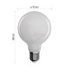 EMOS ZF2150, LED izzó Filament gömb / E27 / 7,8 W (75 W) / 1 055 lm / meleg fehér
