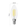 EMOS ZF3A42, LED izzó Filament gyertya A CLASS/ E14 / 3,8 W (60 W) / 806 lm / Meleg fehér