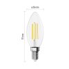 EMOS ZF3D53, LED izzó Filament gyertya / E14 / 7 W (75 W) / 1055 lm / természetes fehér