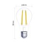 EMOS ZF5140.2, LED izzó Filament A60 / E27 / 5,9 W (60 W) / 806 lm / meleg fehér 2db