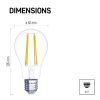 EMOS ZF5141, LED izzó Filament A60 / E27 / 5,9 W (60 W) / 806 lm / természetes fehér