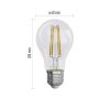 EMOS ZF5147.3, LED izzó Filament A60 / E27 / 3,8 W (60 W) / 806 lm / meleg fehér 3db