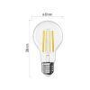 EMOS ZF5D62, LED izzó Filament A60 / E27 / 10,5 W (100 W) / 1521 lm / Meleg fehér