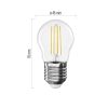 EMOS ZF6D02, LED izzó Filament Mini Globe / E27 / 1,8 W (25 W) / 250 lm / Meleg fehér
