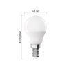 EMOS ZL1F43, LED izzó Basic Mini Globe / E14 / 9,4 W (60 W) / 806 lm / Természetes fehér