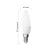 EMOS ZL3F42, LED izzó Basic gyertya / E14 / 9,4 W (60 W) / 806 lm / Meleg fehér