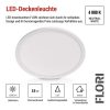 EMOS ZM1400, LED felületi lámpatest FLORI kerek, fehér, 18W, semleges fehér