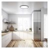 EMOS ZM1404, LED felületi lámpatest FLORI fekete, fehér, 18W, semleges fehér