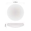 EMOS ZM3406, LED mennyezeti lámpatest TIVI, kerek, fehér 8,6W, IP44, Természetes fehér