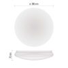 EMOS ZM3418, LED mennyezeti lámpatest TIVI, B CLASS, kerek, fehér 12,5W, IP44, Meleg fehér