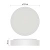 EMOS ZM4400, LED felületi lámpatest RORI kerek, fehér, 17W, CCT