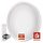 EMOS ZM5191, Smart LED lámpatest GoSmart, süllyesztett, kör alakú, 30W, CCT, dimmelhető, Wi-Fi