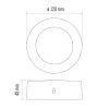 EMOS ZM5222, LED panel falon kívüli 6W 400lm IP20 természetes fehér