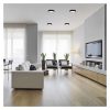 EMOS ZM5333, LED felületi lámpatest NEXXO, kerek, fekete, 12,5W, CCT