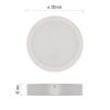 EMOS ZM5452, LED felületi lámpatest RUBIC, kerek, fehér, 24W, természetes fehér