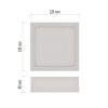 EMOS ZM6123, LED felületi lámpatest NEXXO, négyzet, fehér, 7,6W, CCT