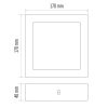 EMOS ZM6232, LED panel falon kívüli 12.5W 1000lm IP20 természetes fehér