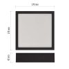 EMOS ZM6333, LED felületi lámpatest NEXXO, négyzet, fekete, 12,5W, CCT