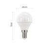 EMOS ZQ1220, LED izzó Classic Mini Globe / E14 / 5 W (40 W) / 470 lm / meleg fehér