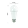 EMOS ZQ5183, LED izzó Classic A67 / E27 / 19 W (150 W) / 2 452 lm / meleg fehér