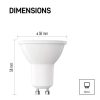 EMOS ZQ8E12-3, LED izzó Classic MR16 / GU10 / 3 W (32 W) / 345 lm / Meleg fehér