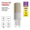 EMOS ZQ9125D, LED izzó Classic JC / G9 / 4,2 W (40 W) / 470 lm / meleg fehér / dimmelhető