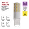 EMOS ZQ9225D, LED izzó Classic JC / G9 / 4,2 W (40 W) / 470 lm / természetes fehér