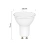 EMOS ZQW832R, LED izzó GoSmart MR16 / GU10 / 4,8 W (35 W) / 400 lm / RGB / dimmelhető / Wi-Fi