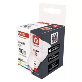   EMOS ZQZ832R, LED izzó GoSmart MR16 / GU10 / 4,8 W (35 W) / 400 lm / RGB / dimmelhető / Zigbee