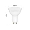 EMOS ZQZ832R, LED izzó GoSmart MR16 / GU10 / 4,8 W (35 W) / 400 lm / RGB / dimmelhető / Zigbee