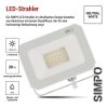 EMOS ZS2223W, LED reflektor SIMPO 20W, fehér, IP65, 2000 lm, természetes fehér