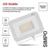 EMOS ZS2233W, LED reflektor SIMPO 30W, fehér, IP65, 3000 lm, természetes fehér