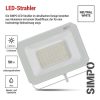 EMOS ZS2243W, LED reflektor SIMPO 50W, fehér, IP65, 5000 lm, természetes fehér