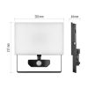 EMOS ZS2941, Tambo LED reflektor 51W 4300lm mozgásérzékelővel IP54 term. fehér