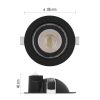 EMOS ZV1161, LED reflektor GERI fekete, kerek, 6,5W CCT