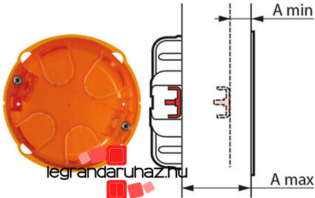 Legrand 081988 süllyesztődoboz dupla elhelyezés